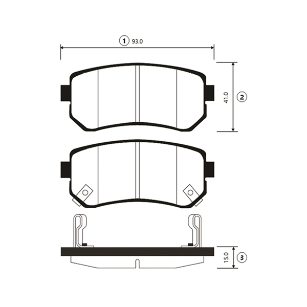 CTR fékbetétkészlet, tárcsafék - GK0542 - TothCarparts