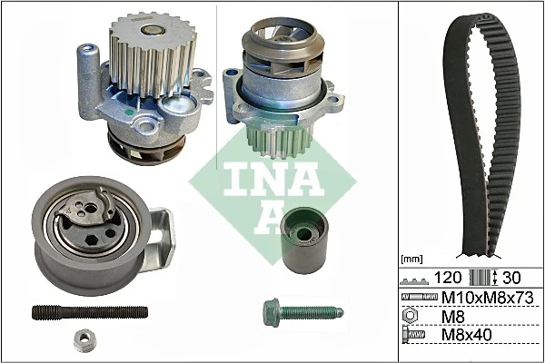 WILMINK GROUP Vízpumpa + fogasszíj készlet - WG1251257 - TothCarparts