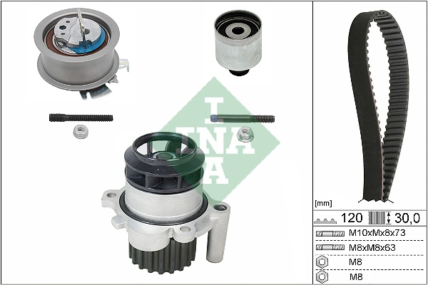 WILMINK GROUP Vízpumpa + fogasszíj készlet - WG1251432 - TothCarparts