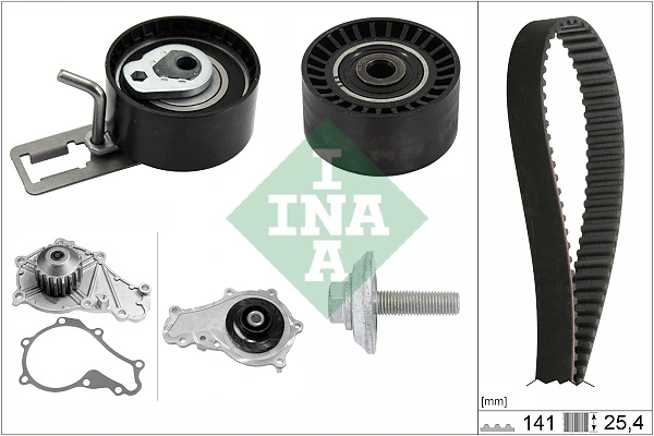 WILMINK GROUP Vízpumpa + fogasszíj készlet - WG1252003 - TothCarparts