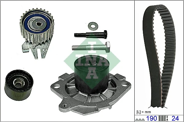 WILMINK GROUP Vízpumpa + fogasszíj készlet - WG1252046 - TothCarparts