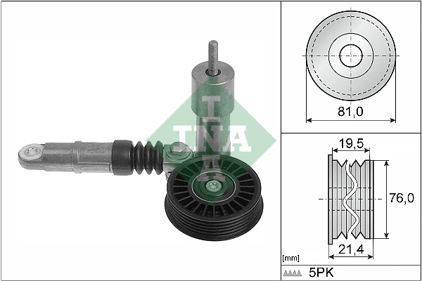WILMINK GROUP Szíjfeszítő, hosszbordás szíj - WG1253271 - TothCarparts