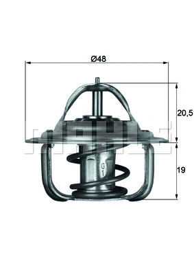 WILMINK GROUP termosztát, hűtőfolyadék - WG1261786 - TothCarparts