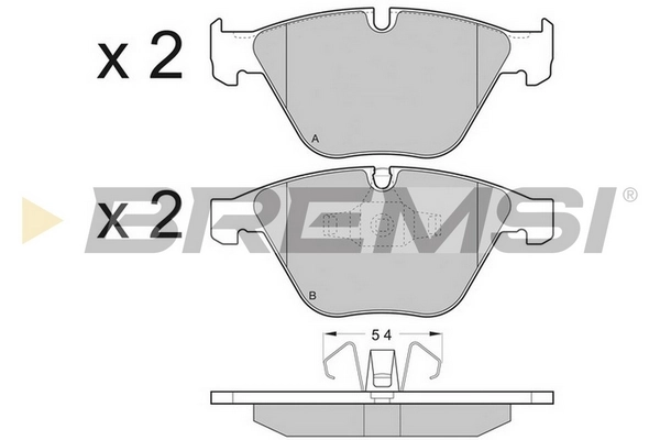 BREMSI fékbetétkészlet, tárcsafék - BP3403CE - TothCarparts