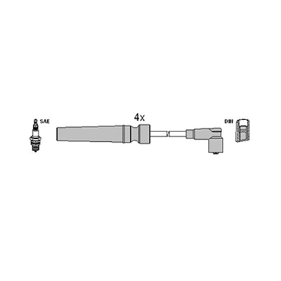 HUECO gyújtókábelkészlet - 134119 - TothCarparts