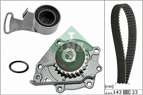 WILMINK GROUP Vízpumpa + fogasszíj készlet - WG1710021 - TothCarparts