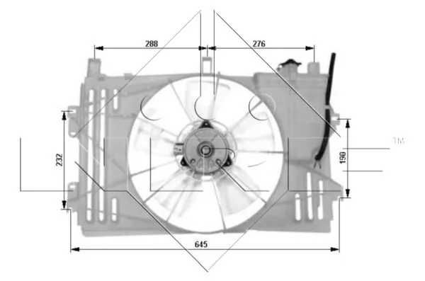 WILMINK GROUP ventilátor, motorhűtés - WG1720154 - TothCarparts